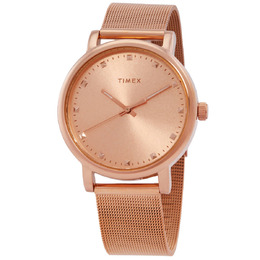 Timex Originals Quartz Rose Gold Dial Ladies Watch tw2u05500vq