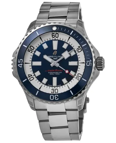 Authentic Breitling Superocean Automatic Blue Dial Steel Men's Watch A17378E71C1A1 (blue, arb11305)