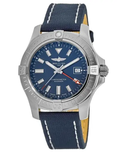 Authentic Breitling Avenger Automatic GMT 45 Blue Dial Men's Watch Model A32395101C1X2 (blue, arb11343)