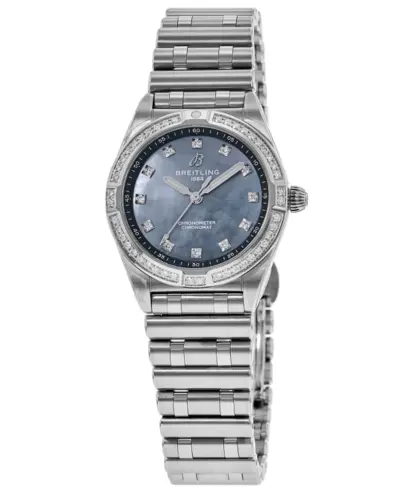 Breitling Chronomat 28 Model A72310533G1A1 - Mother of Pearl, Blue Dial with Diamonds A72310531G1A1 (arb11354)