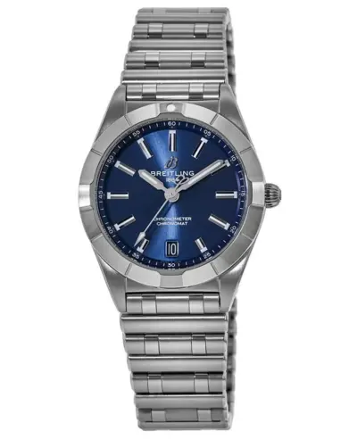 Breitling Chronomat Quartz 32 Blue Dial Stainless Steel Women's Watch, Model: a77310102c1a1 A77310101C1A1 (blue, arb11356)