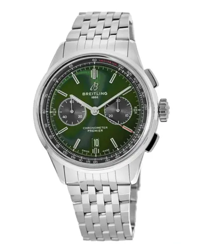 Men's Breitling Premier B01 Chronograph 42 Bentley British Racing Green Dial Edition ab0118a11l1a1 (green, arb11374)