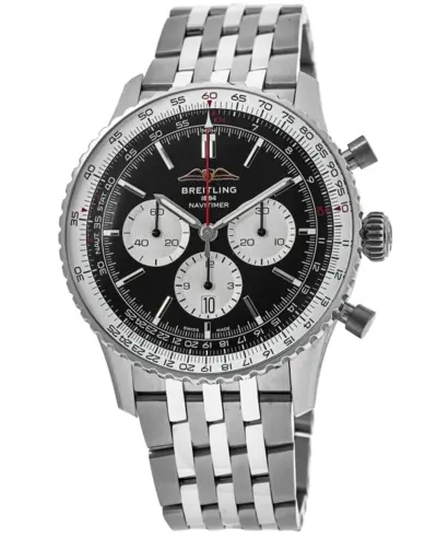 AB0138211B1A1 Breitling Navitimer B01 Chronograph 43 Automatic Steel Men's Watch (black, arb11396)