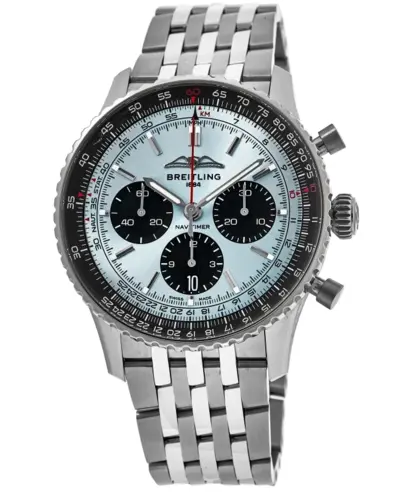 Breitling Navitimer B01 Chronograph 43 Ice Blue Dial Steel Men's Watch Model AB0138241C1A1 (blue, arb11403)