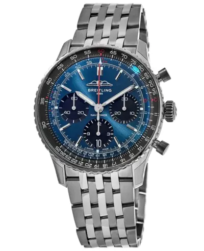 ab0139241c1a1 Breitling Navitimer B01 Chronograph 41 Automatic Blue Dial Steel Men's Watch (blue, arb11417)