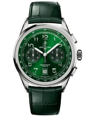 AB0145371L1P2 Green Dial Chronograph Men's Watch Breitling (green, arb11438)