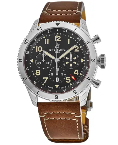 AB04453A1B1X1: Breitling Super Avi B04 Chronograph GMT 46mm P-51 Mustang Black Dial (black, arb11477)