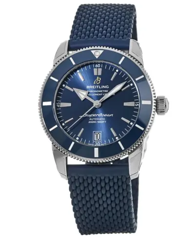 Breitling Superocean Heritage Automatic 42 Blue Dial Rubber Strap Men's Watch Model AB2010161C1S1 (blue, arb11488)