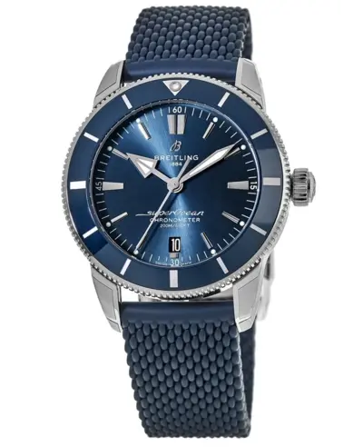 Breitling Superocean Heritage Automatic 44 Blue Dial with Ceramic Bezel and Rubber Strap, Model AB2030161C1S1 (blue, arb11498)