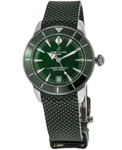 AB3110361L1S1 Breitling Superocean Heritage B31 Automatic 40mm Men's Green Dial Rubber Strap Watch (green, arb23727)