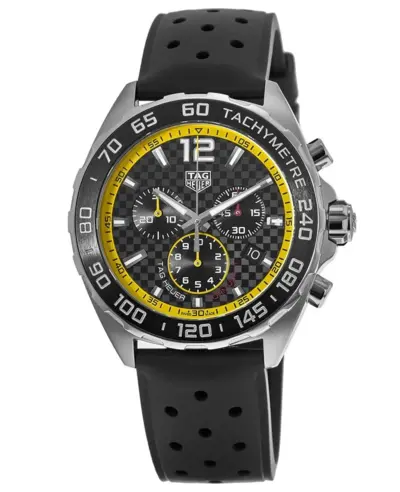 Authentic Brand New Tag Heuer Formula 1 Quartz Chronograph Caz101ac.ft8024 Black Dial Rubber Strap Men's Watch (black, arb11517)