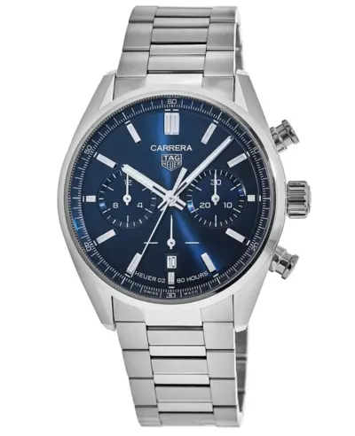 Tag Heuer Carrera Calibre Heuer 02 [cbn2011.ba0642] Blue Dial Steel Men's Chronograph Automatic Watch (blue, arb11565)