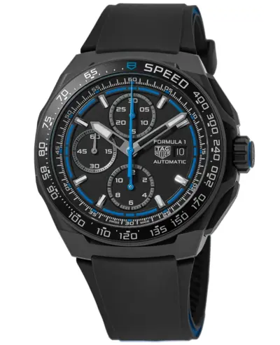 Tag Heuer Formula 1 Automatic Chronograph CBZ2084.FT8097 Black Dial, Rubber Strap Men's Watch (black, arb14571)