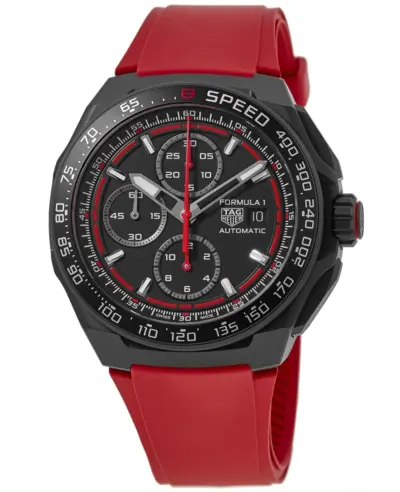 Tag Heuer Formula 1 Automatic Chronograph in Black Dial with Rubber Strap for Men - CBZ2085.FT8093 (black, arb11608)