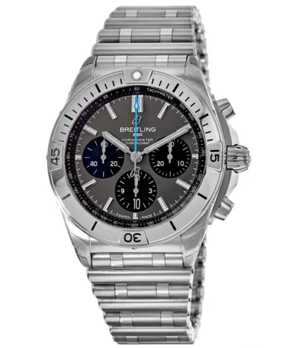 eb0134101m1e1 Breitling Chronomat B01 42 Automatic Chronograph Grey Dial Titanium Men's Watch (arb11619)