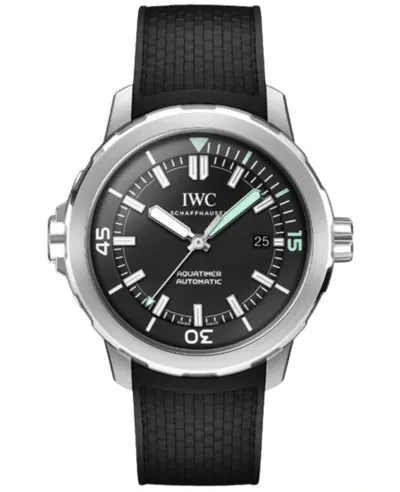 IWC Aquatimer IW328802, Men's Automatic Black Dial Rubber Strap Watch (black, arb11797)