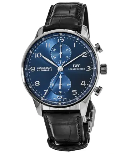 IWC Authentic Portugieser Automatic Chronograph Blue Dial Model IW371606 Men's Watch (blue, arb11840)