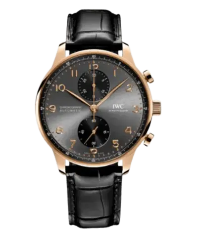 Men's IWC Portugieser Automatic Chronograph Grey Dial Model IW371610 (white, arb11842)