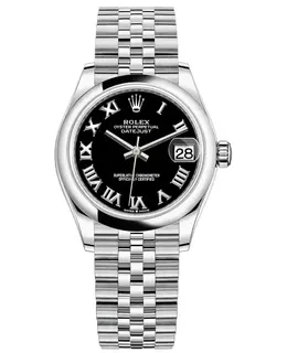 Rolex Datejust 31 Stainless Steel Black Roman Dial Women's Watch m278240-0002