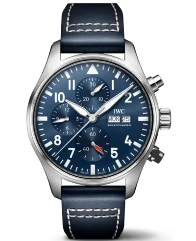 IWC Pilot's Chronograph Blue Dial IW378003 - Authentic Men's Watch (blue, arb11851)