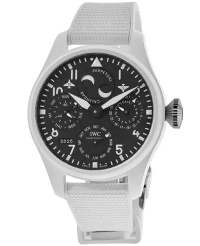 IWC Big Pilot's Perpetual Calendar Top Gun Edition Lake Tahoe Black Dial Rubber Strap Men's Watch IW503008 (black, arb11922)