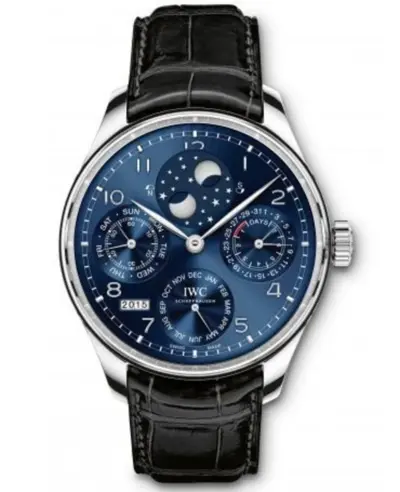 IWC Portugieser Perpetual Calendar Men's Watch Model IW503401 (blue, arb11925)