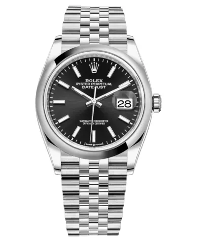 Rolex Datejust m126200-0003 - Women's Stainless Steel Black Dial Watch (black, arb12015)