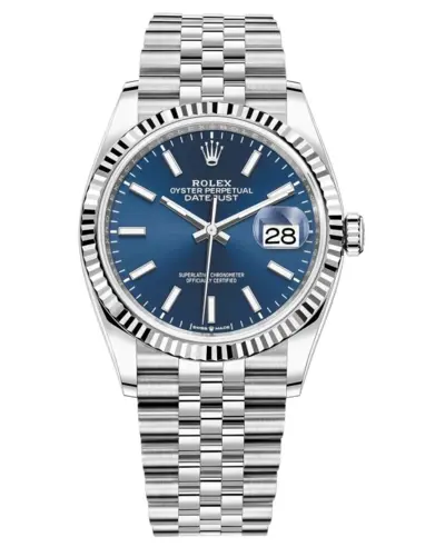 Rolex Datejust 36 Steel & White Gold Blue Dial Women Watch M126234-0017 (blue, arb19460)