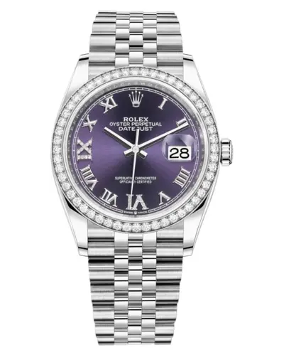 Rolex Datejust 36 - Model M126284RBR-0013 Women's Watch (violet, arb12100)
