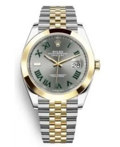 Rolex Datejust 41 Steel & Yellow Gold Slate Grey Dial Men's Watch Model M126303-0020 (arb12133)