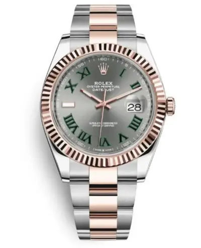 Rolex Datejust 41 M126331-0015 Wimbledon Dial Oyster Band Men's Watch (arb12141)