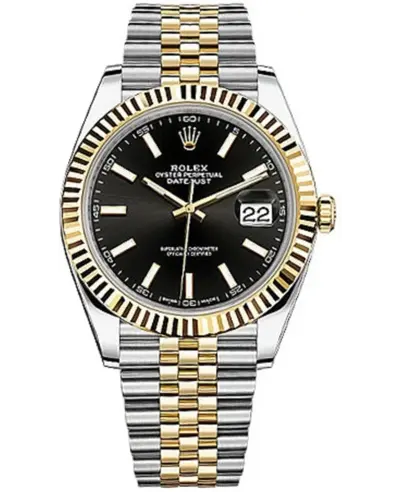 Rolex Datejust 41 Black Dial Men's Watch - Model M126333-0014 (black, arb12150)