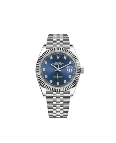 Rolex Datejust 41 Blue Diamond Dial Men's Watch - M126334-0016 (blue, arb12168)