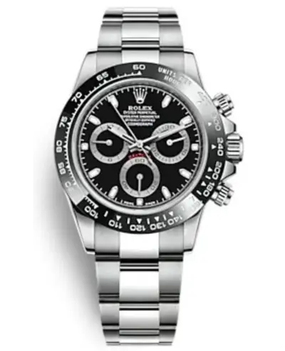 Rolex Cosmograph Daytona Men's Stainless Steel Black Dial Watch Model M126500LN-0002 (black, arb12181)