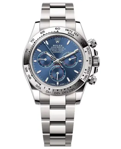 Rolex Cosmograph Daytona White Gold Blue Dial Men's Watch Model M126509-0005 (blue, arb19846)