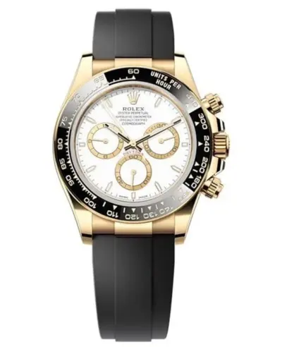 Rolex Cosmograph Daytona Model M126518LN-0002 Yellow Gold White Dial Men's Watch (white, arb12199)