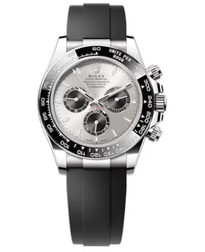 Rolex Cosmograph Daytona Model M126519LN-0006, White Gold Steel Case with Black Dial and Oysterflex Bracelet (arb12203)