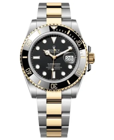 Rolex Submariner Date Automatic Black Dial Yellow Gold and Oystersteel Men's Watch Model M126613LN-0002 (black, arb12210)