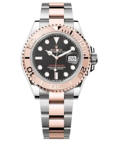 Rolex Yacht-Master 40 - Model M126621-0002, Black Dial with Rose Gold and Rolesor Steel (black, arb12215)