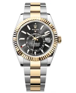 Rolex Sky-Dweller Yellow Rolesor Black Dial Oyster Men's Watch Model M336933-0003