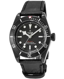 Tudor Heritage Black Bay Dark Automatic Leather Strap Men's Watch M79230DK-0004 m79230dk-0007