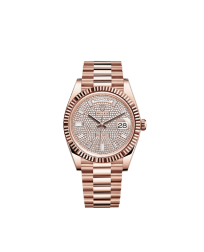 Rolex Day Date 54013 M228235 Rose Gold Diamond Dial Men's Watch M228235-0036 (arb12289)