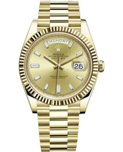 Rolex Day-Date 40 M228238-0005 Champagne Dial Yellow Gold Men's Watch (arb19471)