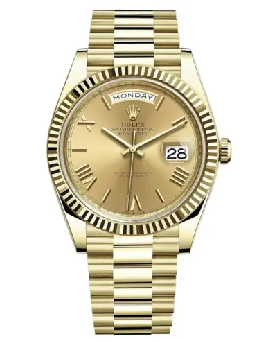 Rolex Day-Date Model M228238-0006 18K Yellow Gold Champagne Dial Men's Watch (arb16032)