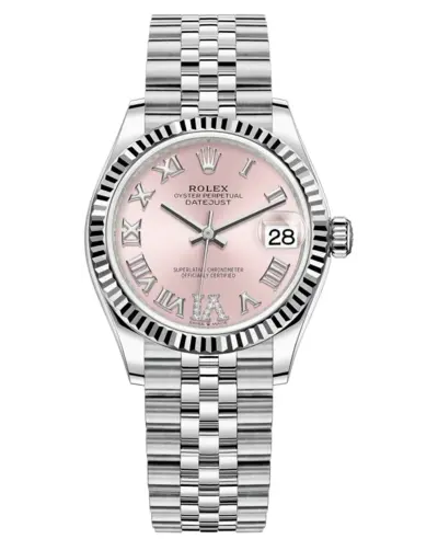 Rolex Datejust 31 Women's Watch Model M278274-0024 with Pink Roman Diamond Dial (pink, arb20335)