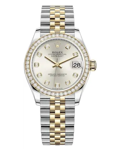 Rolex Datejust 31 M278383RBR-0020 Yellow Rolesor Silver Diamond Dial Women's Watch (arb12425)