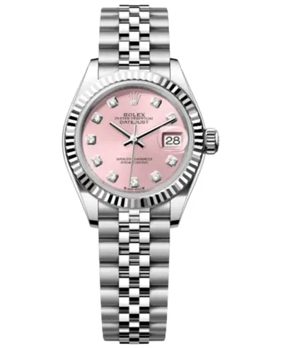 Rolex Lady Datejust 28 Pink Diamond Dial - Model M279174-0003 (pink, arb18147)