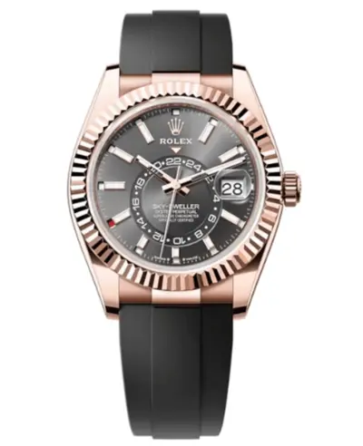 Rolex Sky-Dweller Men's Watch Rose Gold Slate Dial Model M336235-0004 (arb12473)