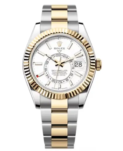 Rolex Sky-Dweller Yellow Rolesor White Dial - Model M336933-0005 (white, arb16278)