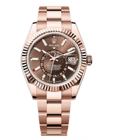 Rolex Sky-Dweller m336935-0002: Rose Gold Case with Chocolate Dial (arb12489)